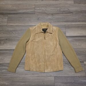 Vintage Fabio Genuine Leather Tan W/ Acrylic Sleeves